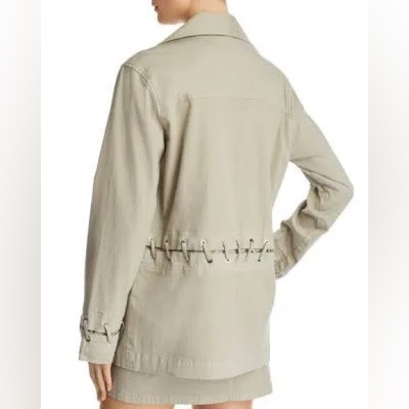J Brand Teagan Lace-up Utility Military Green Jacket in Gibson 💚 - Picture 2 of 10